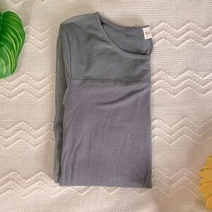 Women’s Mesh Overlay Shirt | Sage Green | Glitz Sz M